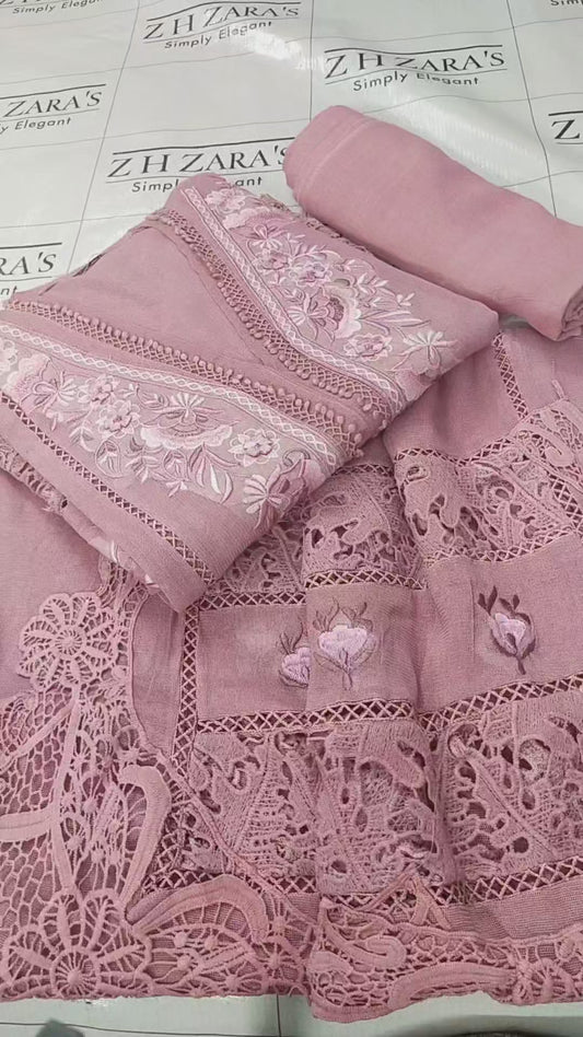 Peachy Pink Shaahi 3pc
