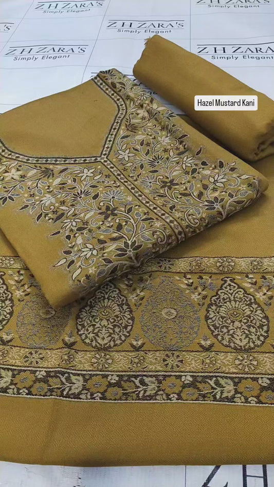 Hazel Mustard Pashmina 3pc