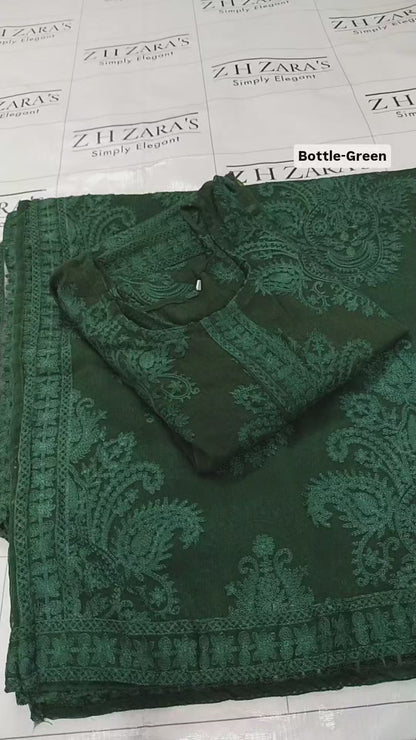 Bottle Green Stitched 2pc