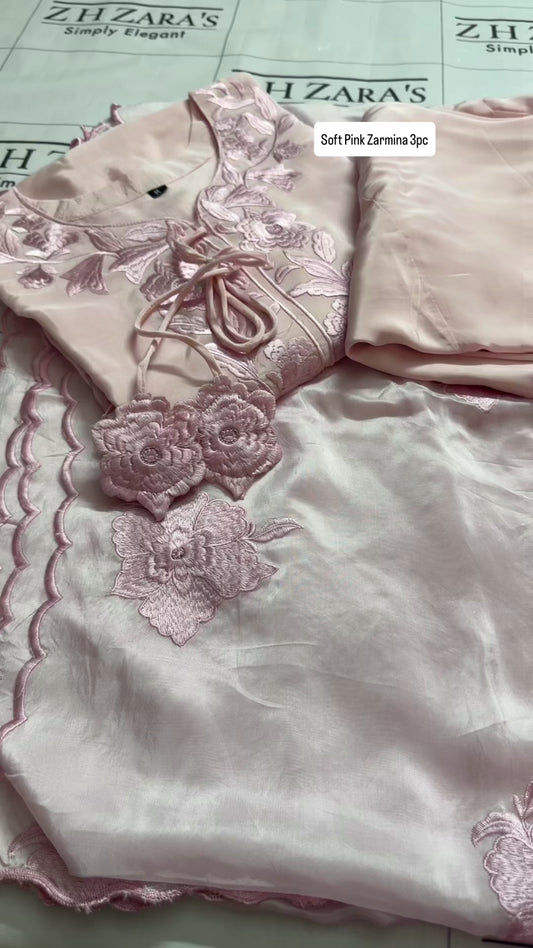 Soft Pink Zarmina 3pc