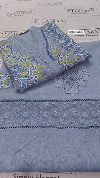 Ice Blue Mehru 2pc