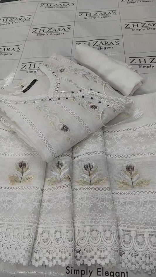 White Angrakha Pishwas