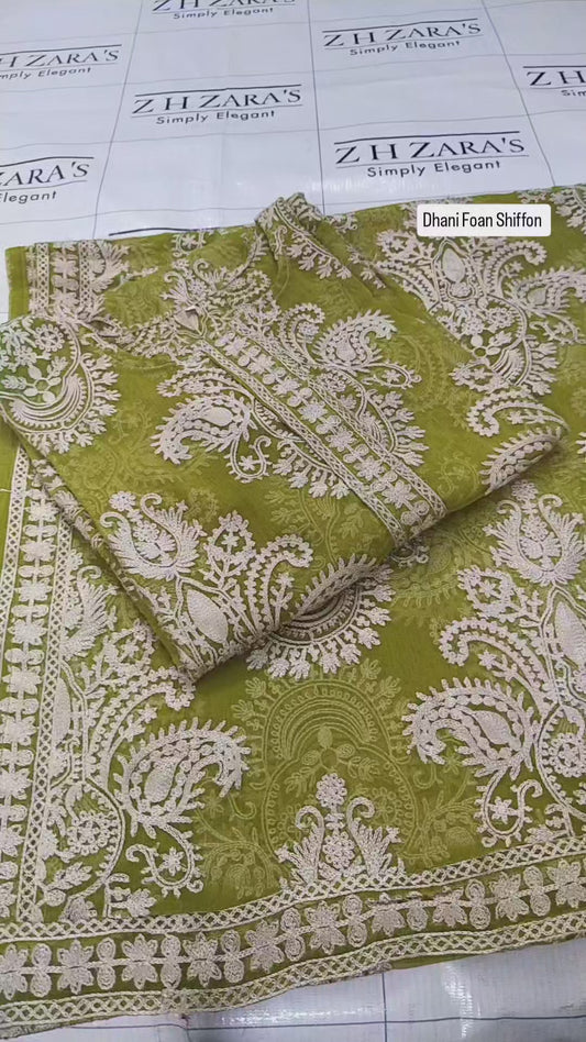 Dhani Foan Stitched 2pc