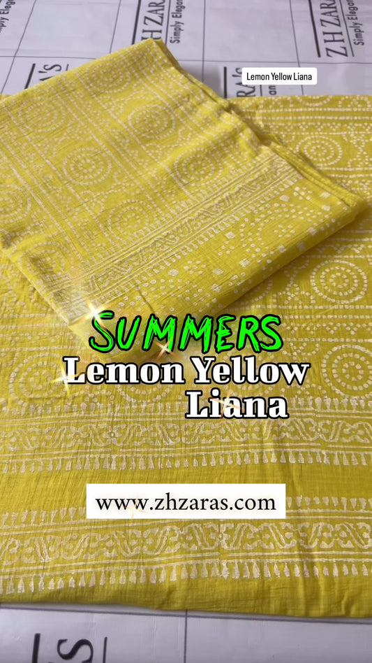 Lemon Yellow Liana 2pc
