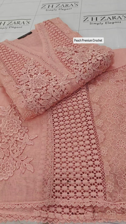 Peach Premium Crochet 2pc
