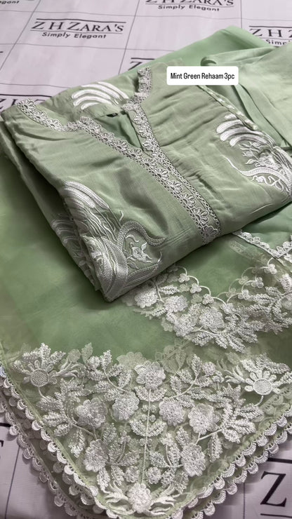 Mint Green Rehaam 3pc