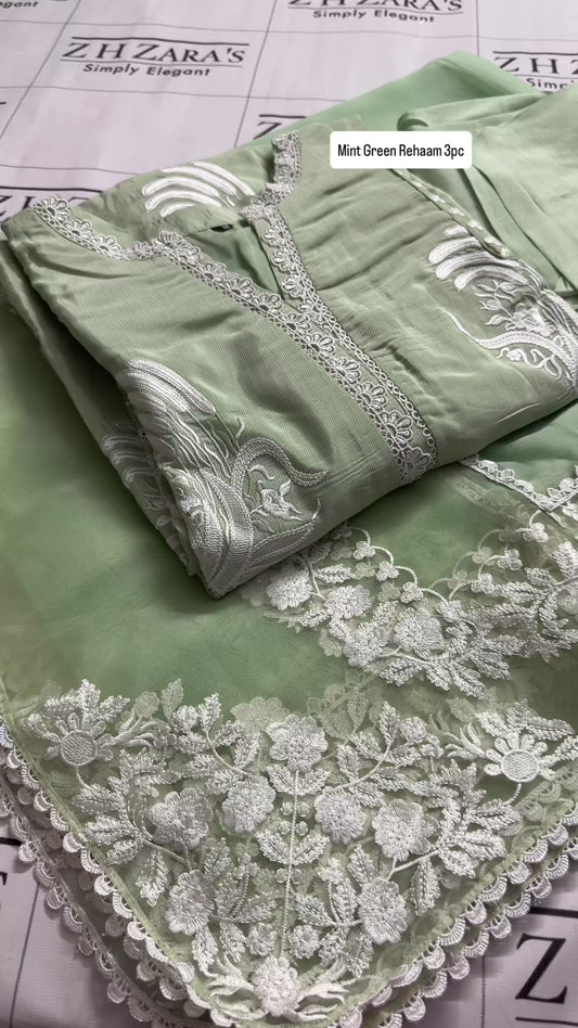 Mint Green Rehaam 3pc