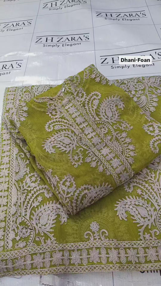 Dhani Foan Stitched 2pc