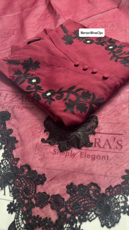 Maroon Miraal 2pc