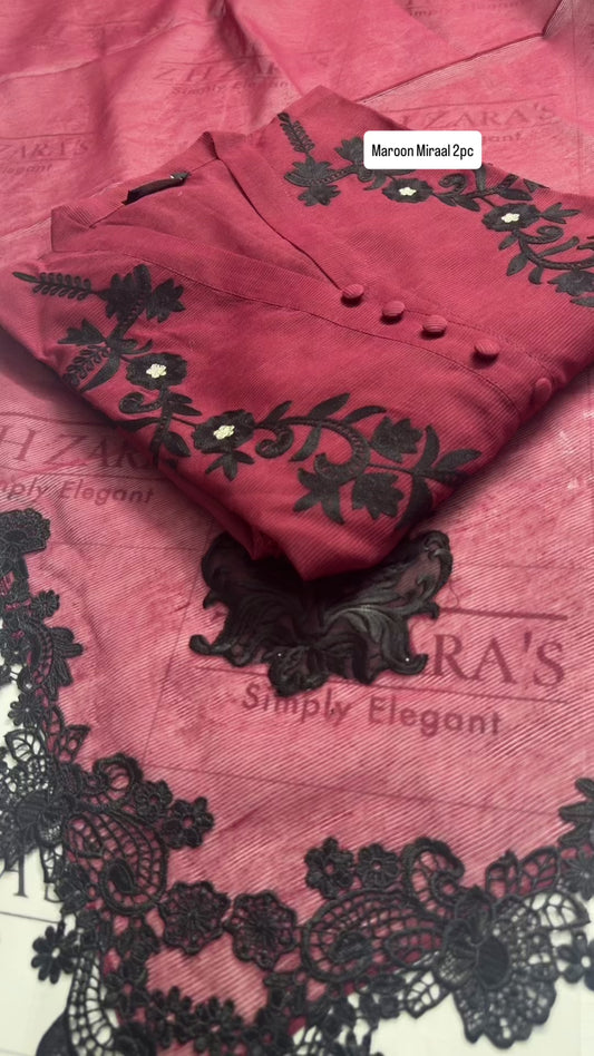 Maroon Miraal 2pc