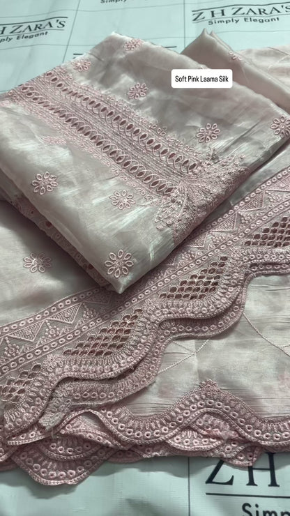 Soft Pink Laama Silk 2pc