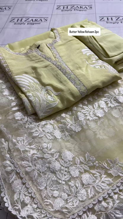Butter Yellow Rehaam 3pc