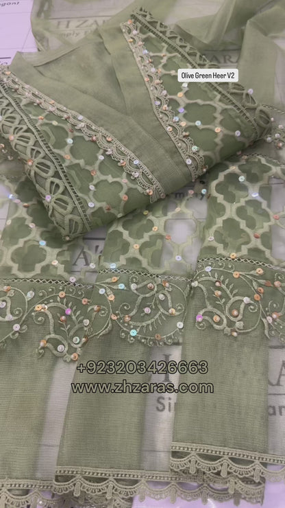 Olive Mint Green V2 Heer 2pc