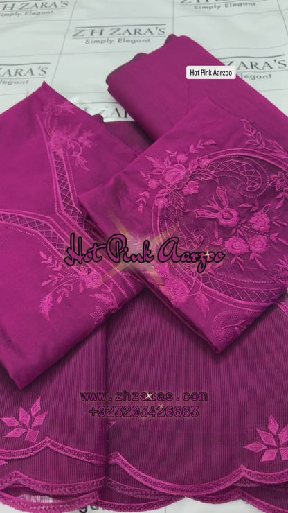 Hot Pink Aarzoo 3pc