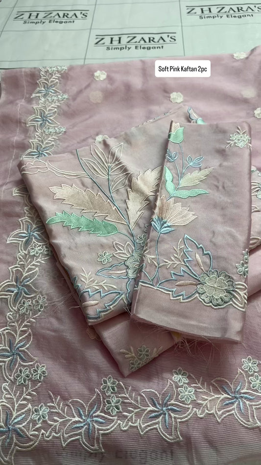 Soft Pink Kaftan 2pc