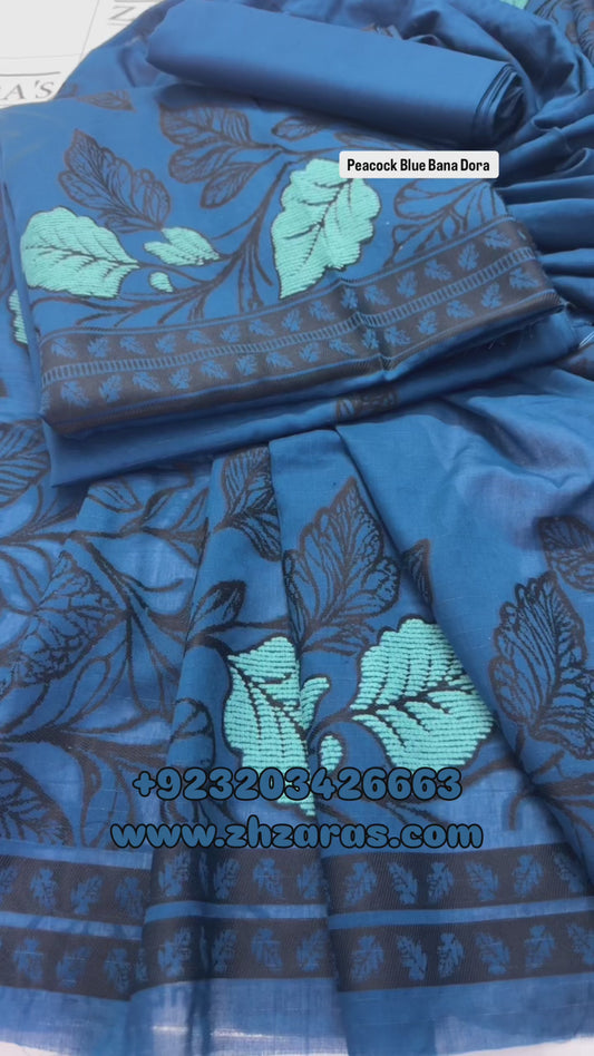 Peacock Blue Bana Dora