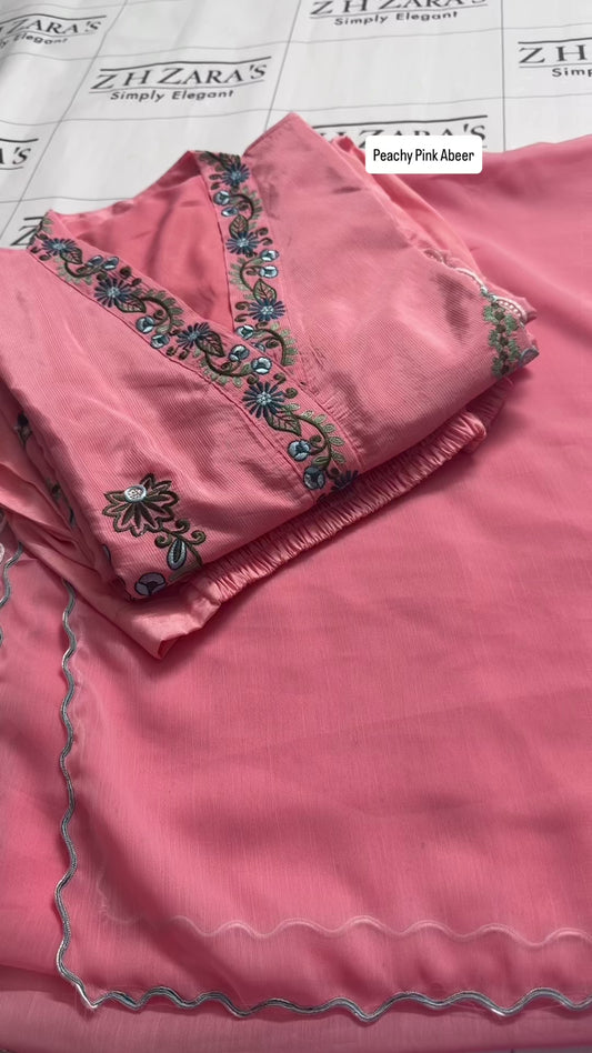 Peachy Pink Abeer 3pc