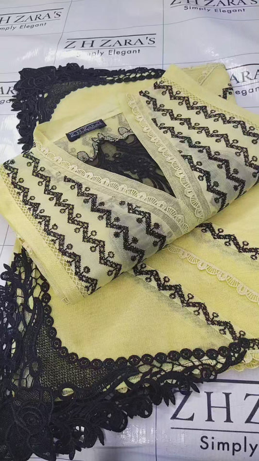 Yellow Wavy 2pc