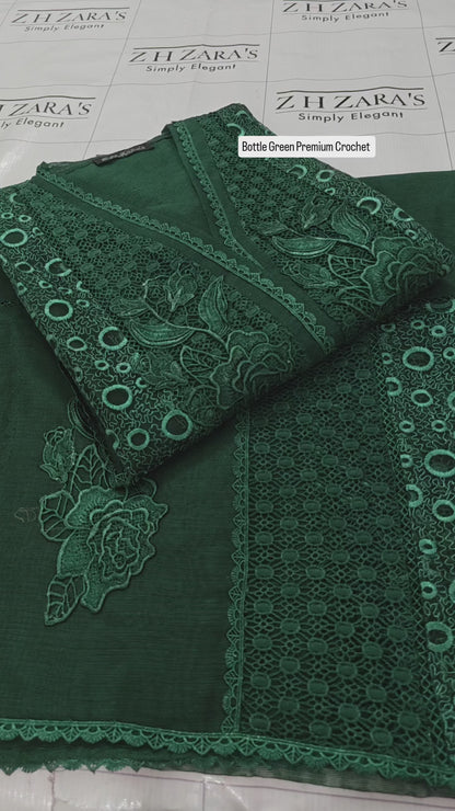 Bottle Green Premium Crochet 2pc