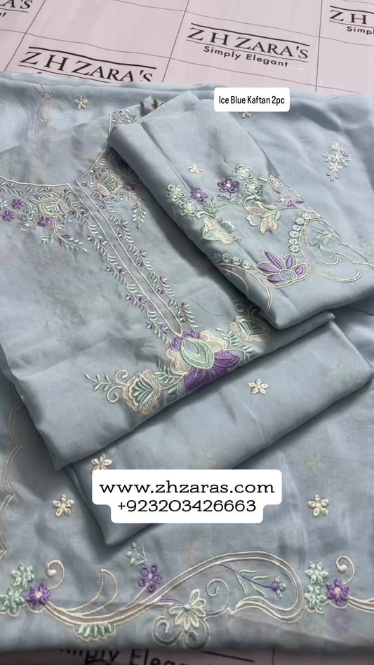 Ice Blue Kaftan 2pc
