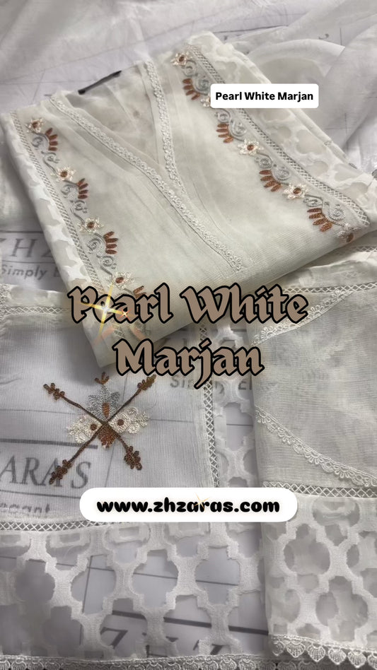 Pearl White Marjan 2pc