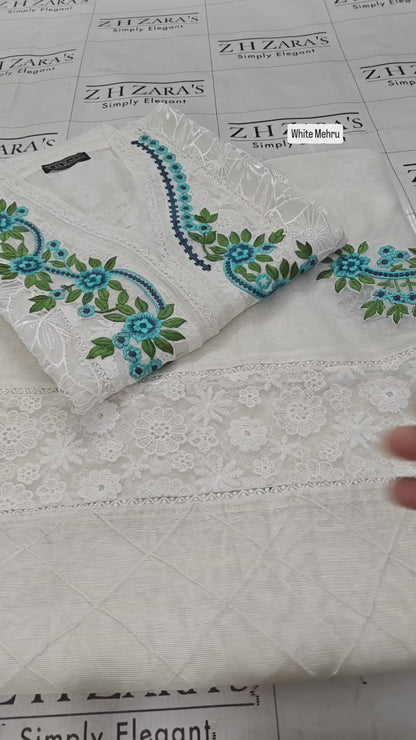 White Mehru 2pc