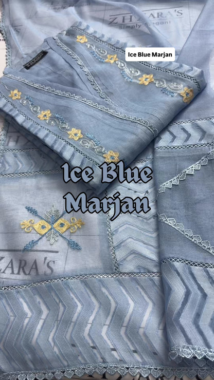 Ice Blue Marjan 2pc