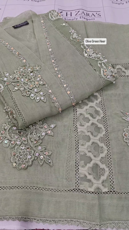 Olive Green Heer 2pc