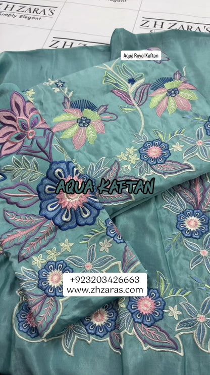 Aqua Royal Kaftan Shirt