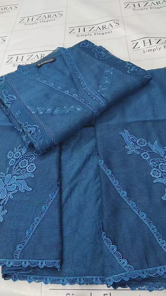 Peacock Blue Noura 2pc
