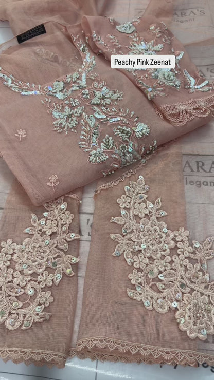 Peachy Pink Zeenat 2pc