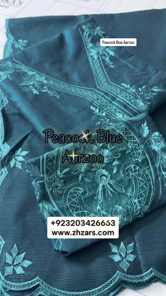Peacock Blue Aarzoo 3pc
