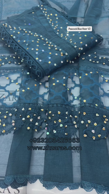 Peacock Blue V2 Heer 2pc