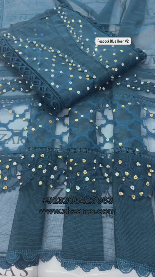 Peacock Blue V2 Heer 2pc