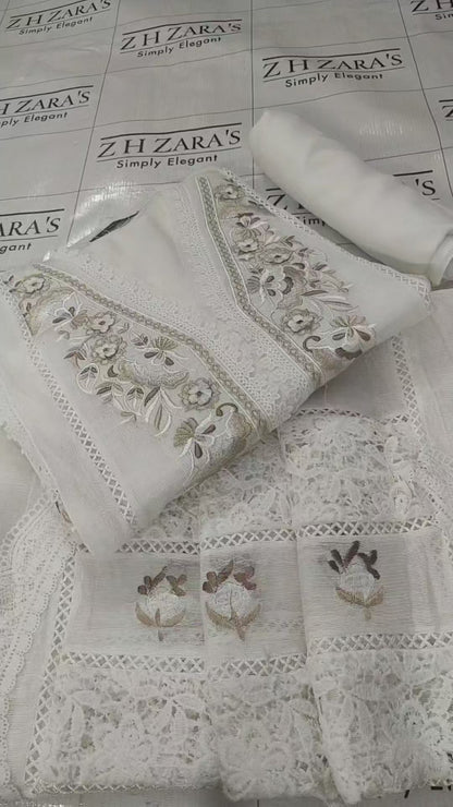 Pearl White Shaahi 3pc