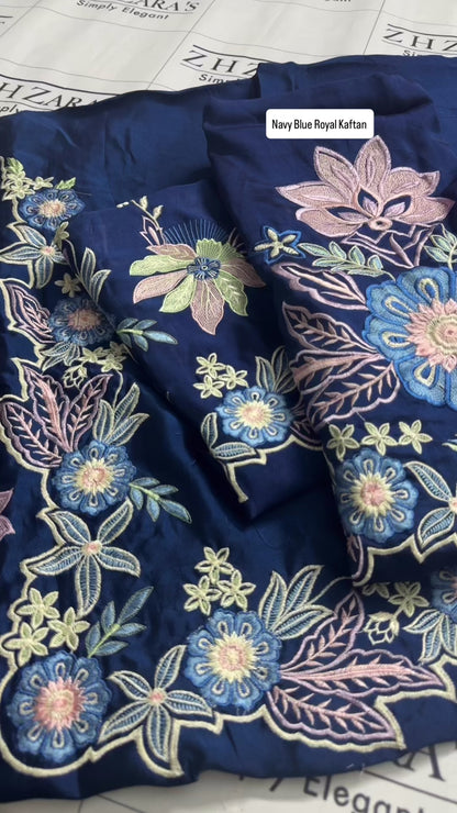 Navy Blue Royal Kaftan Shirt