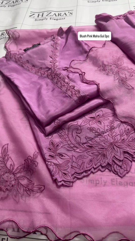 Blush Pink Maha Gul 3pc