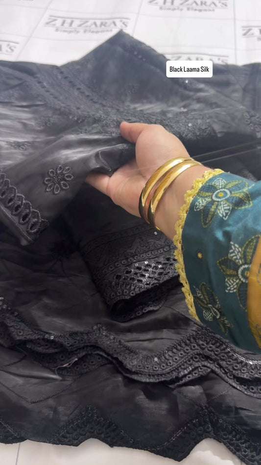 Black Laama Silk 2pc