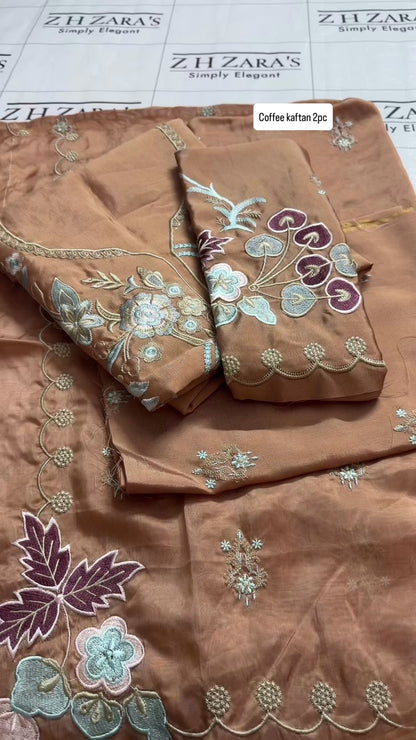 Coffee Kaftan 2pc