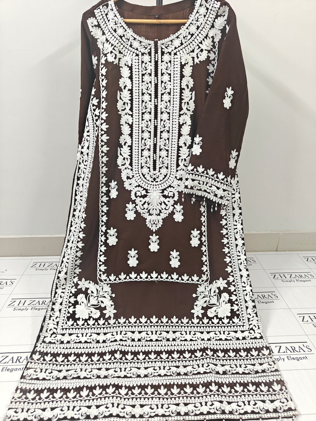 Brown Roshi Kaftan 2pc
