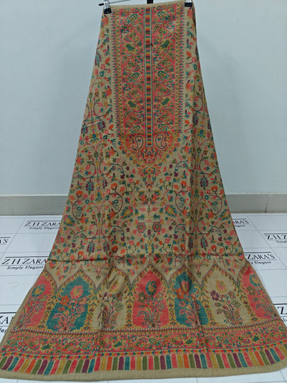 Coffee Taj Kani Pashmina 3pc