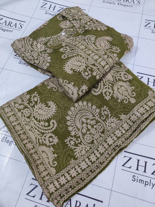 Dhani Foan Stitched 2pc