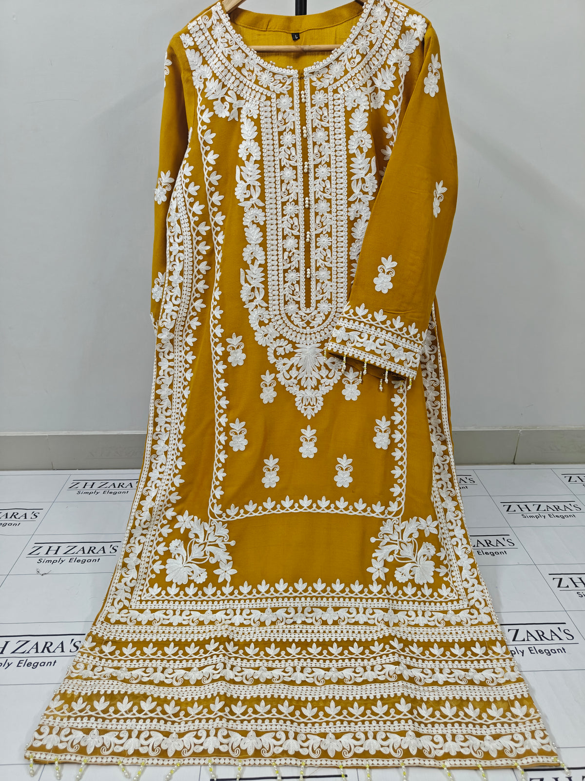 Mustard Roshi Kaftan 2pc