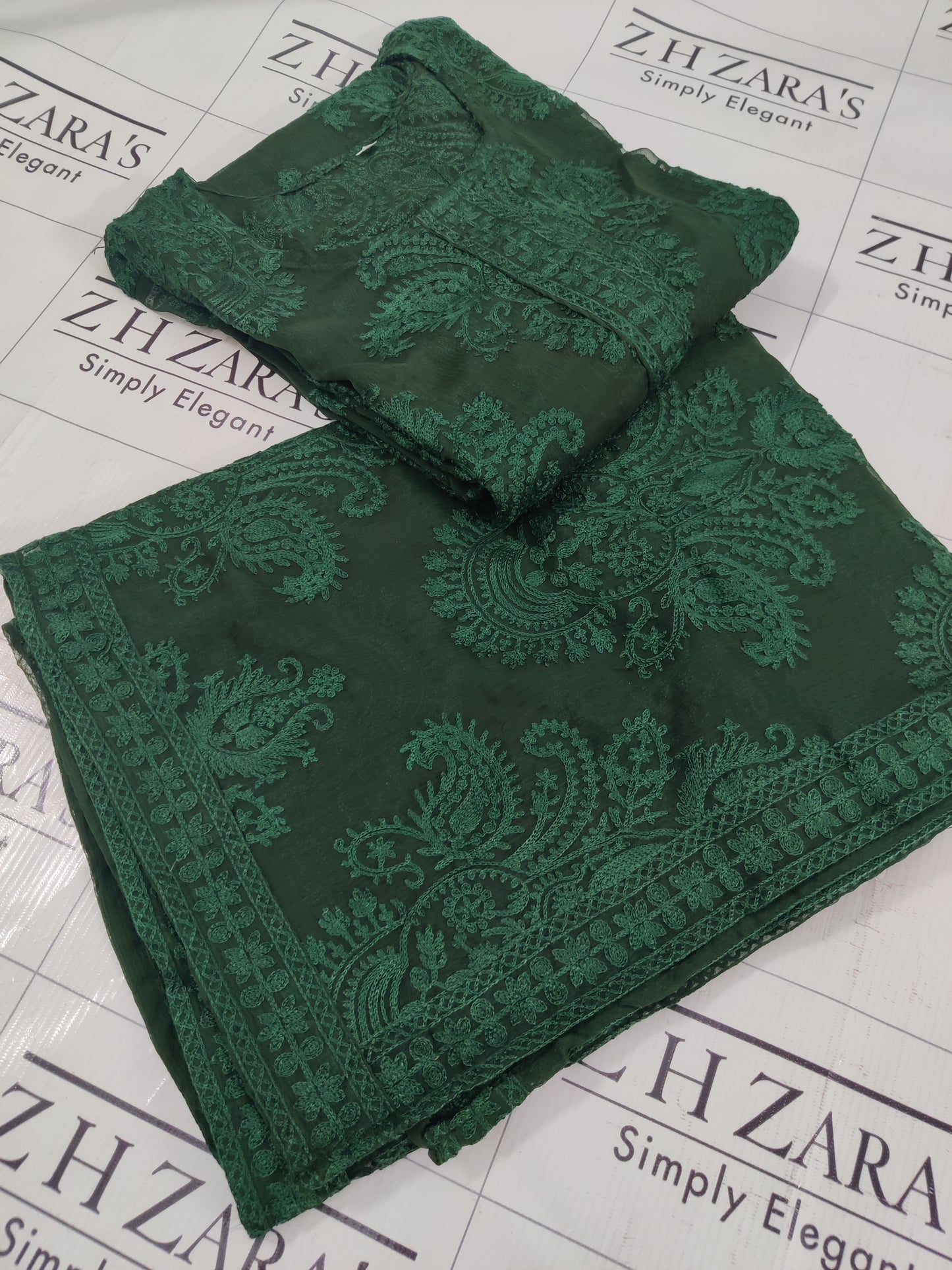 Bottle Green Stitched 2pc