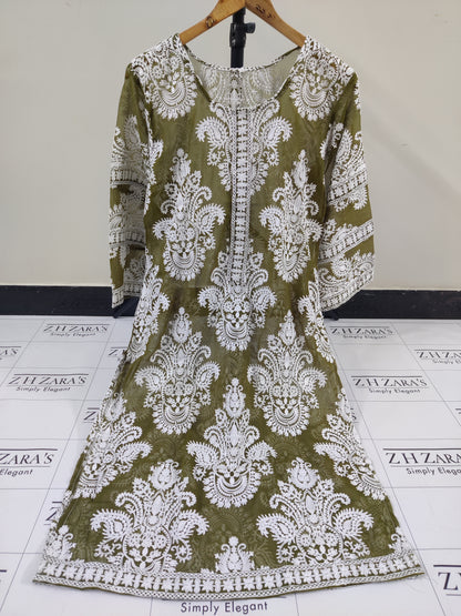 Dhani White Stitched 2pc