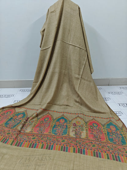 Coffee Taj Kani Pashmina 3pc