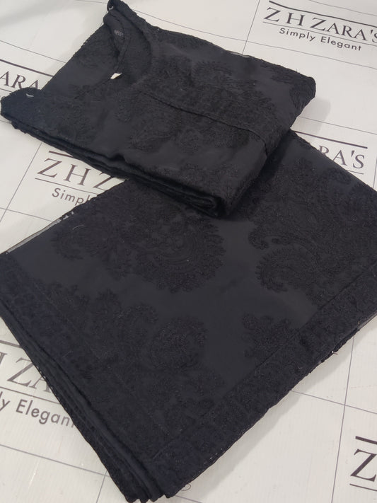 Black Stitched 2pc