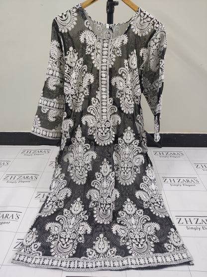 Black White Stitched 2pc